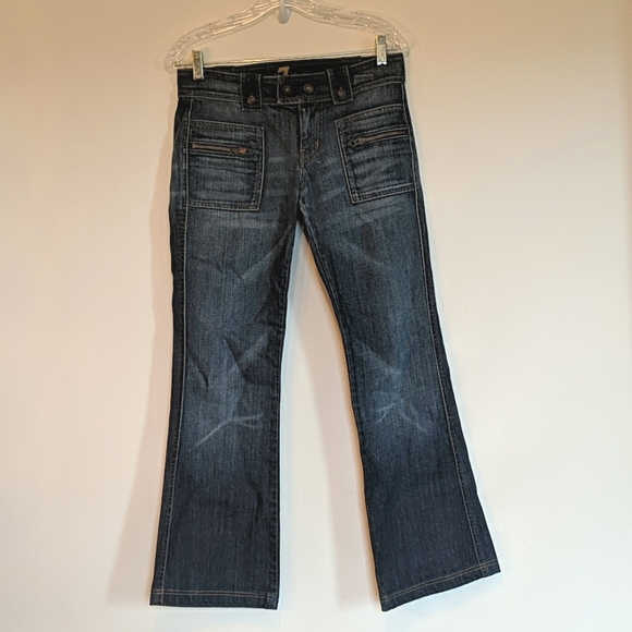 7 For All Mankind Utility Tab Zip Pocket Jeans - Picture 6 of 7